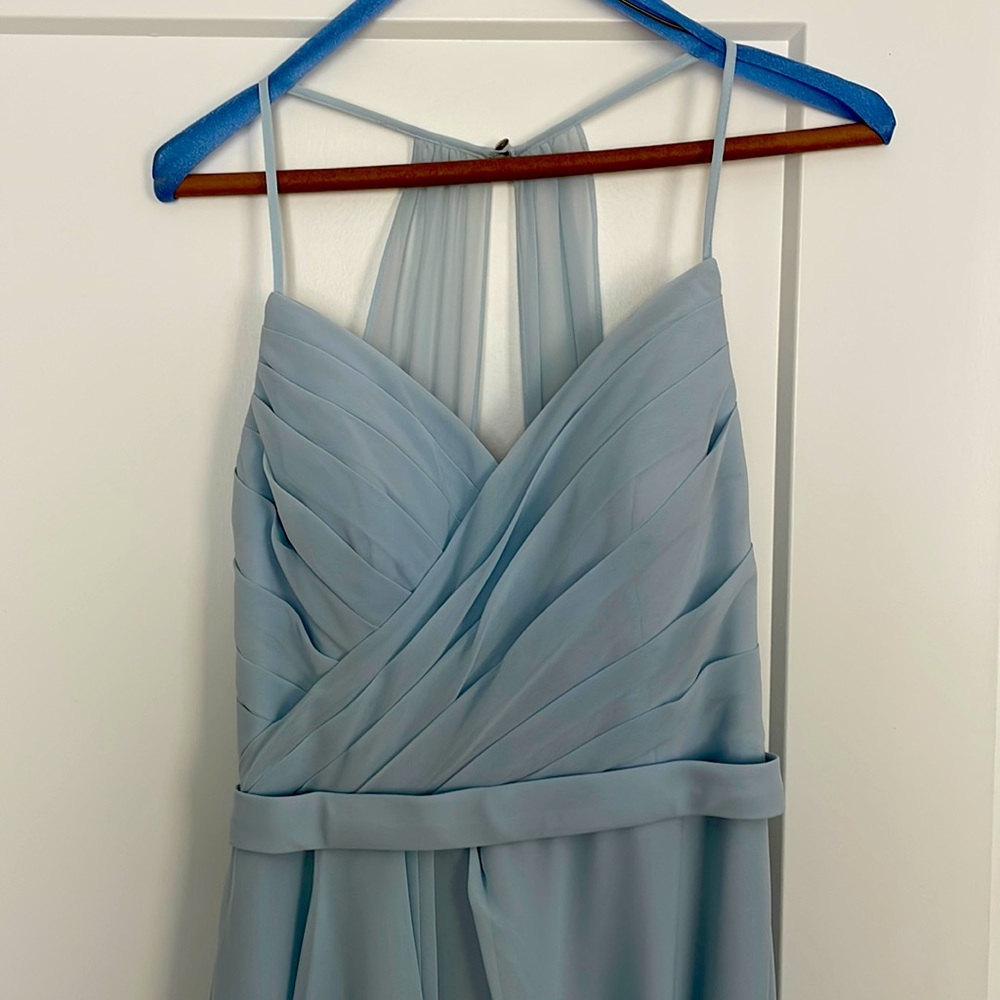 Azazie Bridesmaid dress-dusty blue